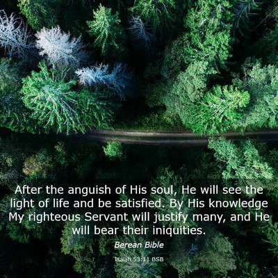 Picture 03 - Isaiah 53:11 BSB - After the anguish of His soul, He will see the - Bible Verse Picture