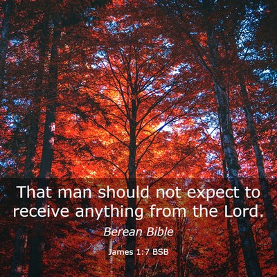 Picture 03 - James 1:7 BSB - That man should not expect to receive anything - Bible Verse Picture