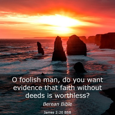 Picture 03 - James 2:20 BSB - O foolish man, do you want evidence that faith - Bible Verse Picture