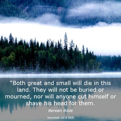 Picture 03 - Jeremiah 16:6 BSB - “Both great and small will die in this land. - Bible Verse Picture