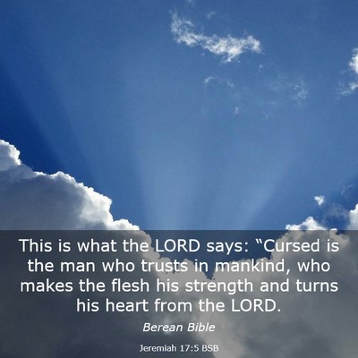 Picture 03 - Jeremiah 17:5 BSB - This is what the LORD says: “Cursed is the man - Bible Verse Picture