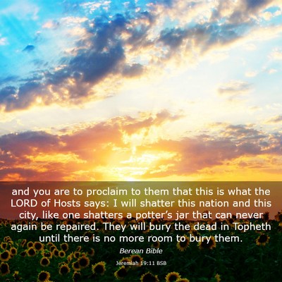 Picture 03 - Jeremiah 19:11 BSB - and you are to proclaim to them that this is what - Bible Verse Picture