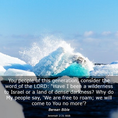 Picture 03 - Jeremiah 2:31 BSB - You people of this generation, consider the word - Bible Verse Picture