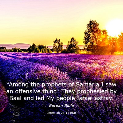 Picture 03 - Jeremiah 23:13 BSB - “Among the prophets of Samaria I saw an - Bible Verse Picture