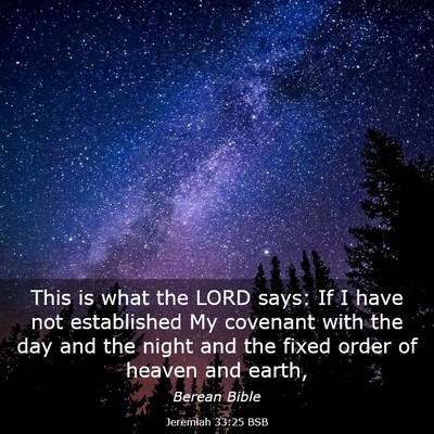 Picture 03 - Jeremiah 33:25 BSB - This is what the LORD says: If I have not - Bible Verse Picture
