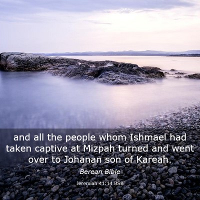 Picture 03 - Jeremiah 41:14 BSB - and all the people whom Ishmael had taken captive - Bible Verse Picture