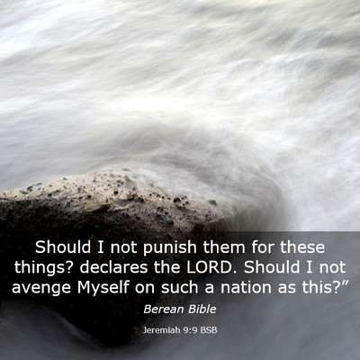 Picture 03 - Jeremiah 9:9 BSB - Should I not punish them for these things? - Bible Verse Picture