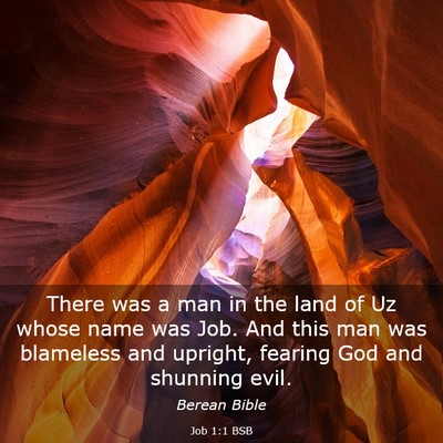 Picture 03 - Job 1:1 BSB - There was a man in the land of Uz whose name was - Bible Verse Picture
