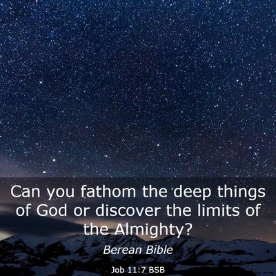 Picture 03 - Job 11:7 BSB - Can you fathom the deep things of God or discover - Bible Verse Picture
