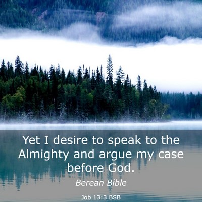 Picture 03 - Job 13:3 BSB - Yet I desire to speak to the Almighty and argue - Bible Verse Picture