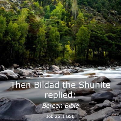 Picture 03 - Job 25:1 BSB - Then Bildad the Shuhite - Bible Verse Picture