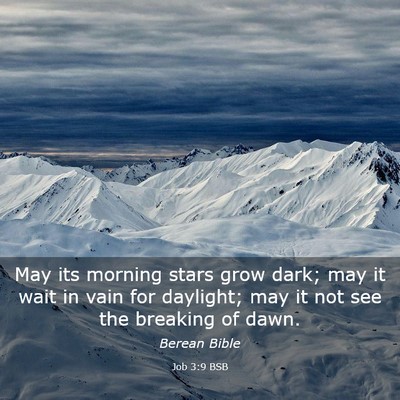 Picture 03 - Job 3:9 BSB - May its morning stars grow dark; may it wait in - Bible Verse Picture