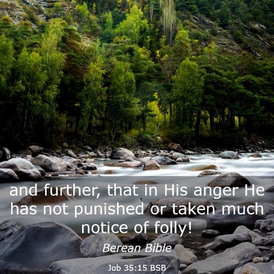 Picture 03 - Job 35:15 BSB - and further, that in His anger He has not - Bible Verse Picture