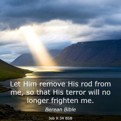 Picture 03 - Job 9:34 BSB - Let Him remove His rod from me, so that His - Bible Verse Picture