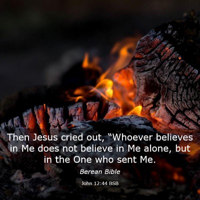 Picture 03 - John 12:44 BSB - Then Jesus cried out, “Whoever believes in Me - Bible Verse Picture