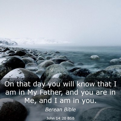 Picture 03 - John 14:20 BSB - On that day you will know that I am in My Father, - Bible Verse Picture