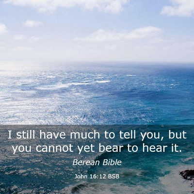 Picture 03 - John 16:12 BSB - I still have much to tell you, but you cannot yet - Bible Verse Picture