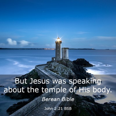 Picture 03 - John 2:21 BSB - But Jesus was speaking about the temple of His - Bible Verse Picture