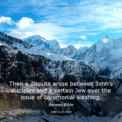 Picture 03 - John 3:25 BSB - Then a dispute arose between John’s disciples - Bible Verse Picture