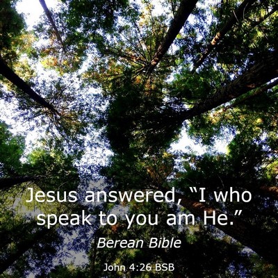 Picture 03 - John 4:26 BSB - Jesus answered, “I who speak to you am - Bible Verse Picture