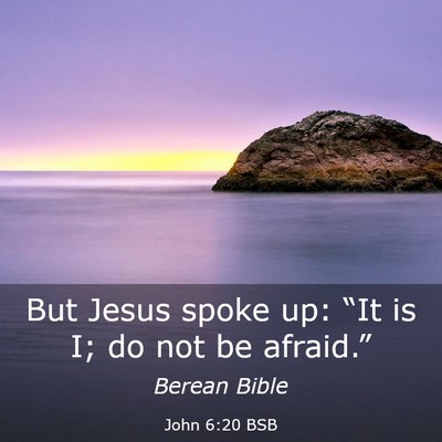 Picture 03 - John 6:20 BSB - But Jesus spoke up: “It is I; do not be - Bible Verse Picture