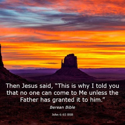 Picture 03 - John 6:65 BSB - Then Jesus said, “This is why I told you that - Bible Verse Picture