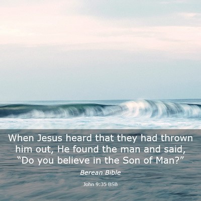 Picture 03 - John 9:35 BSB - When Jesus heard that they had thrown him out, He - Bible Verse Picture