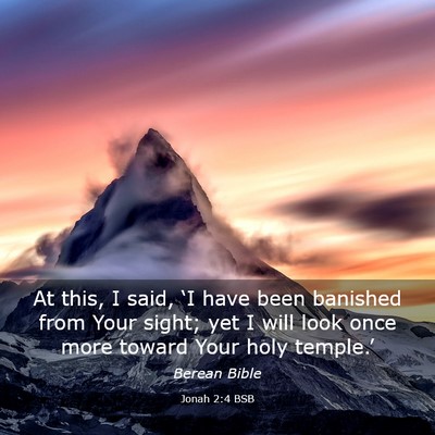 Picture 03 - Jonah 2:4 BSB - At this, I said, ‘I have been banished from - Bible Verse Picture