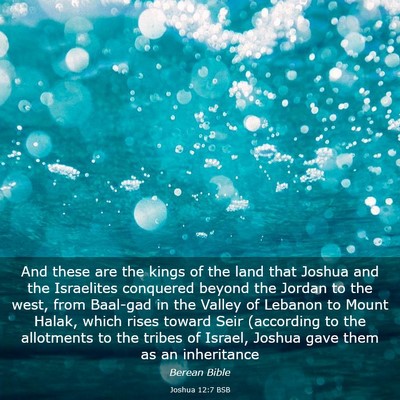 Picture 03 - Joshua 12:7 BSB - And these are the kings of the land that Joshua - Bible Verse Picture