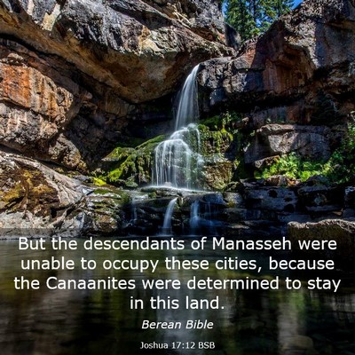Picture 03 - Joshua 17:12 BSB - But the descendants of Manasseh were unable to - Bible Verse Picture