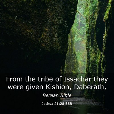 Picture 03 - Joshua 21:28 BSB - From the tribe of Issachar they were given - Bible Verse Picture