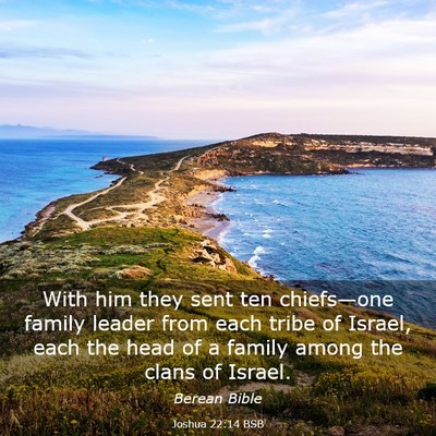 Picture 03 - Joshua 22:14 BSB - With him they sent ten chiefs—one family leader - Bible Verse Picture