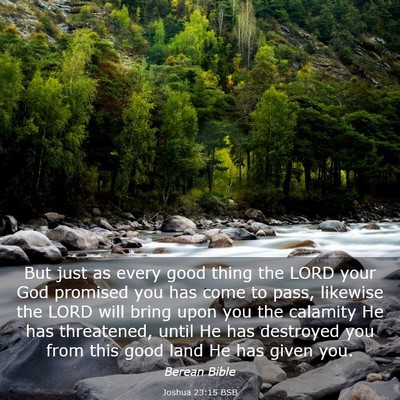 Picture 03 - Joshua 23:15 BSB - But just as every good thing the LORD your God - Bible Verse Picture