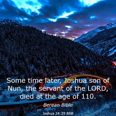 Picture 03 - Joshua 24:29 BSB - Some time later, Joshua son of Nun, the servant - Bible Verse Picture