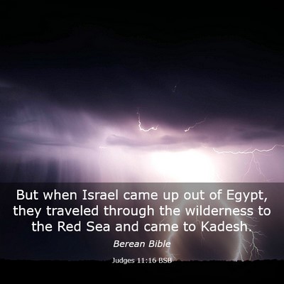 Picture 03 - Judges 11:16 BSB - But when Israel came up out of Egypt, they - Bible Verse Picture