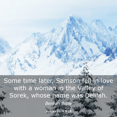 Picture 03 - Judges 16:4 BSB - Some time later, Samson fell in love with a woman - Bible Verse Picture