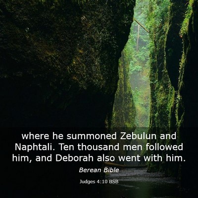Picture 03 - Judges 4:10 BSB - where he summoned Zebulun and Naphtali. Ten - Bible Verse Picture