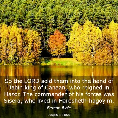 Picture 03 - Judges 4:2 BSB - So the LORD sold them into the hand of Jabin king - Bible Verse Picture