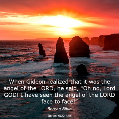 Picture 03 - Judges 6:22 BSB - When Gideon realized that it was the angel of the - Bible Verse Picture