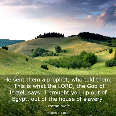 Picture 03 - Judges 6:8 BSB - He sent them a prophet, who told them, “This is - Bible Verse Picture