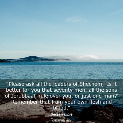 Picture 03 - Judges 9:2 BSB - “Please ask all the leaders of Shechem, ‘Is - Bible Verse Picture