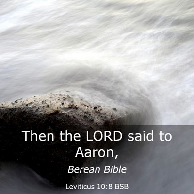 Picture 03 - Leviticus 10:8 BSB - Then the LORD said to - Bible Verse Picture