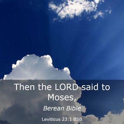 Picture 03 - Leviticus 23:1 BSB - Then the LORD said to - Bible Verse Picture