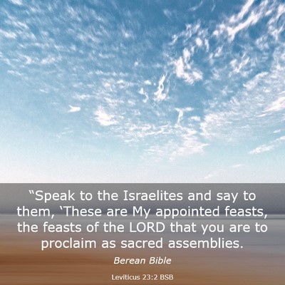 Picture 03 - Leviticus 23:2 BSB - “Speak to the Israelites and say to them, - Bible Verse Picture