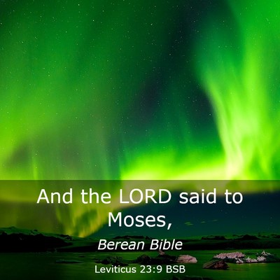 Picture 03 - Leviticus 23:9 BSB - And the LORD said to - Bible Verse Picture