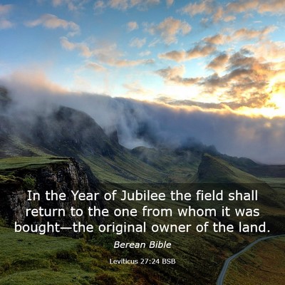 Picture 03 - Leviticus 27:24 BSB - In the Year of Jubilee the field shall return to - Bible Verse Picture
