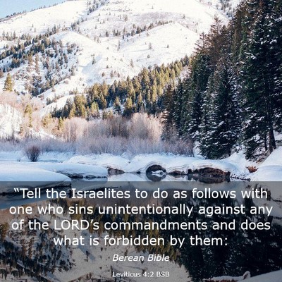 Picture 03 - Leviticus 4:2 BSB - “Tell the Israelites to do as follows with one - Bible Verse Picture