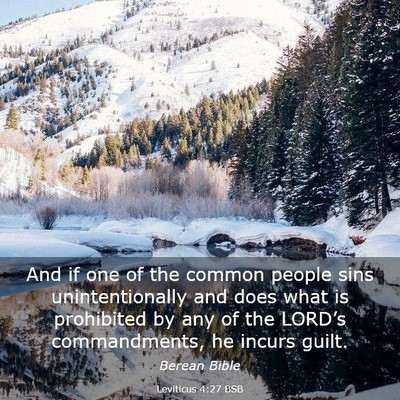 Picture 03 - Leviticus 4:27 BSB - And if one of the common people sins - Bible Verse Picture
