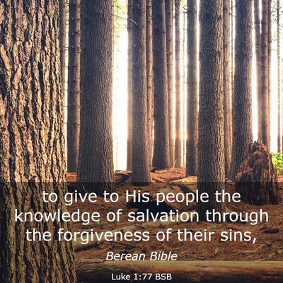 Picture 03 - Luke 1:77 BSB - to give to His people the knowledge of salvation - Bible Verse Picture