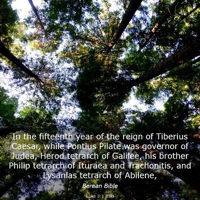 Picture 03 - Luke 3:1 BSB - In the fifteenth year of the reign of Tiberius - Bible Verse Picture